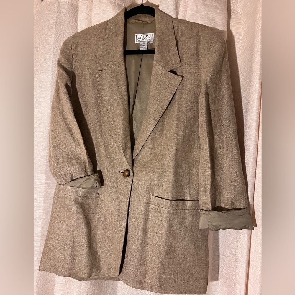 🌟VINTAGE Oversized Linen Blazer🌟